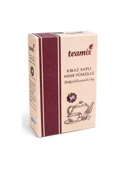 Kiraz Saplı Mısır Püsküllü Bitkisel Karışımlı Çay 60 G 30 Süzen Poşet