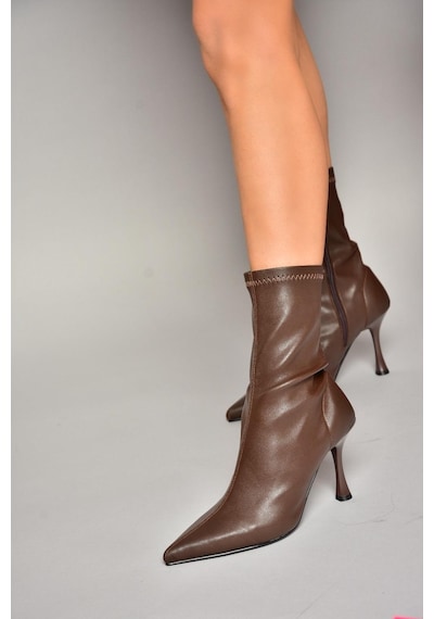 Fox Shoes T752582409 Kahverengi Streç Deri İnce Topuklu Kadın Bot Kahverengi-suni Deri Kahverengi Fox Shoes T752582409 Kahverengi Streç Deri İnce Topuklu Kadın Bot Kahverengi-suni Deri Kahverengi