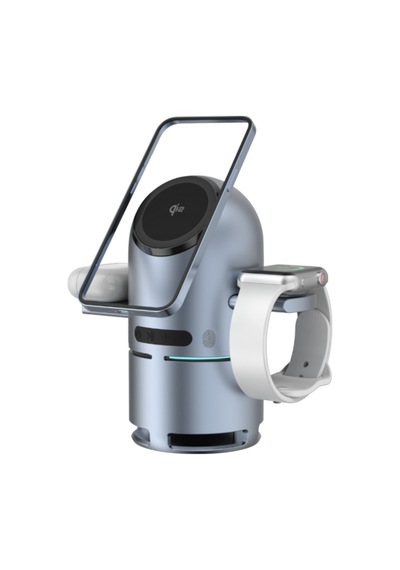 Piili Robotic P-wrl4 3'ü 1 Arada 15w Magsafe Kablosuz Şarj İstasyonu & Bluetooth Hoparlör Otomatik