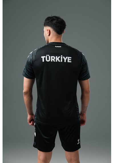 Hummel Milli Takım Line Kamp Tişört Siyah