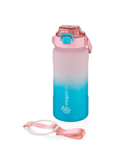 Vagonlife Su Matarası 1500ml Vgn2213t Pembe Turkuaz