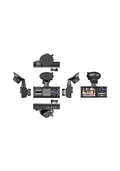 Tr S-1 1080p Araç İçi Kamera 3 Kameralı Ön Görüş - Geri Görüş - İç Görüş Gece Görüşlü