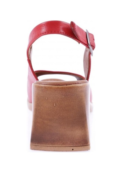 Dgn 12004-22y Kadin Kalin Topuk Sandalet 12004-2108-R0766 Kırmızı