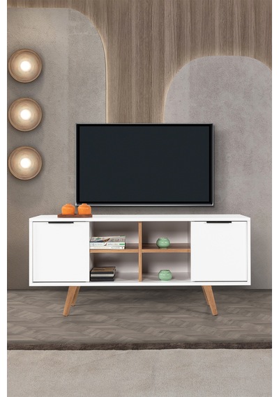 3318 Sina 130 Cm Ahşap Ayaklı , Metal Kulplu Tv Ünitesi , Beyaz - Söğüt , Tv Sehpası , Salon Diğer 3318 Sina 130 Cm Ahşap Ayaklı , Metal Kulplu Tv Ünitesi , Beyaz - Söğüt , Tv Sehpası , Salon Diğer