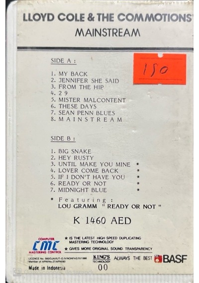 Plak Değildir Kaset Tir Lloyd Cole & The Commotions Mainstream