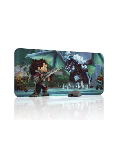 Hytale Kaymaz Dikişli Kauçuk Oyuncu Mousepad V3 - 90x40 Xxl Gaming Mouse Pad Fare Altlığı