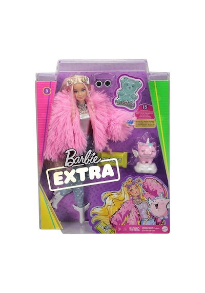 Barbıe Pembe Ceketli Bebek extra