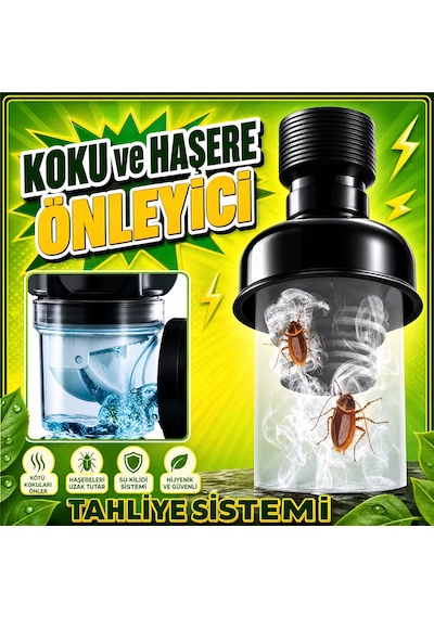 Koku Haşere Önleyici Banyo Lavabo Gider Borusu, Genişletilebilir Standart Banyo Ve Lavaboları İçin