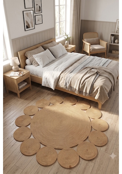 Villadia Home Textile Jüt Hasır Yuvarlak Kilim Halı Yolluk Dekoratif Örgü Halı Doğal Görünümlü Bohem Kilim Salon Oturma Odası Balkon Mutfak Yatak Odası Koridor 7249bambu Villadia Home Textile Jüt Hasır Yuvarlak Kilim Halı Yolluk Dekoratif Örgü Halı Doğal Görünümlü Bohem Kilim Salon Oturma Odası Balkon Mutfak Yatak Odası Koridor 7249bambu