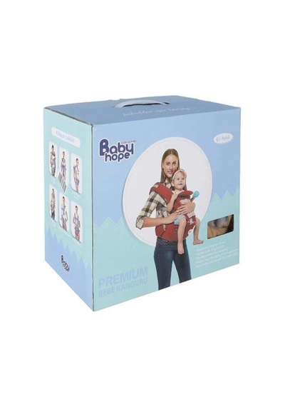 Babyhope Premium Bh-4040 Kanguru Pembe Destekli Ergonomik Kanguru Bebek Taşıma Kanguru