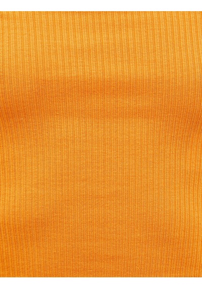 Koton Straplez Crop Atlet Fitilli Turuncu 1yal38006ık