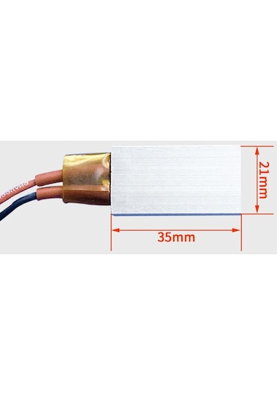 PTC Isıtıcı Plaka 12V 110 C (35x21x5mm)