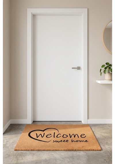 Villadia Home Textile Kapı Önü Paspası Kaymaz Taban Dekoratif Paspas Ev Giriş Antre İç Ve Dış Mekan Paspası 45x70 Cm 25ypycoco