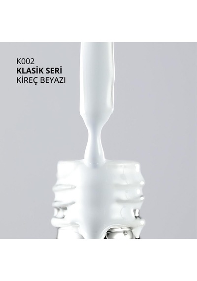 Kalıcı Oje K002, Kireç Beyazı, 10 Ml Diğer