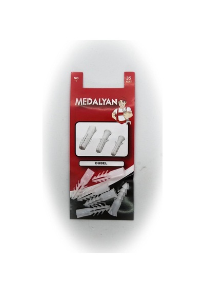 Medalyan Dübel No:7, 35 Adet, Plastik Dübel Seti