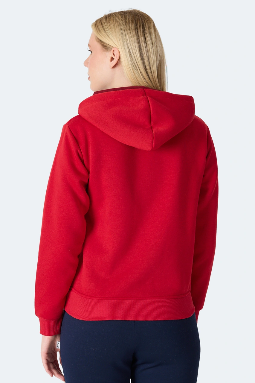 Slazenger Mısty I Kadın Kırmızı Sweatshirt Kırmızı