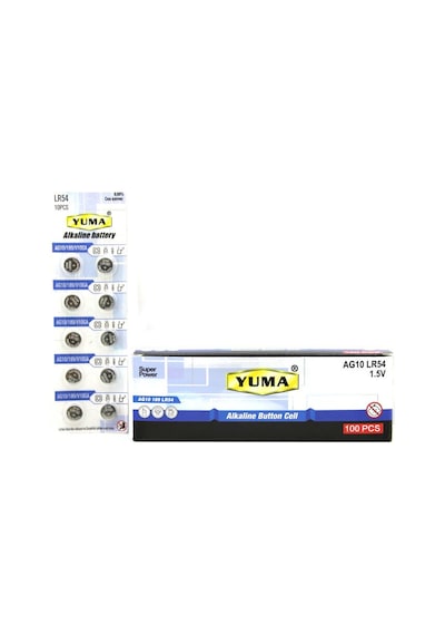 Yuma Ym-9ag10 1.5v Lr-54 10'lu Kart Alkalin Düğme Pil