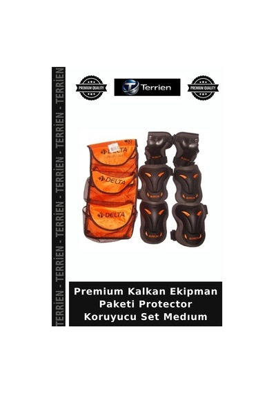 Premium Kalkan Ekipman Paketi Protector Koruyucu Set Medıum Çok Renkli