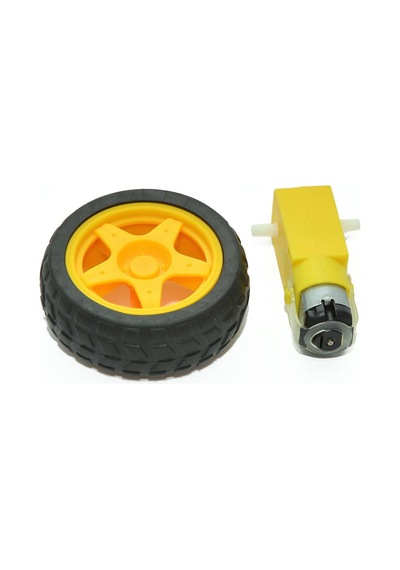 Modülelektronik-6V 250 Rpm Motor Ve Tekerlek Seti