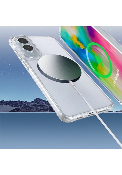 Samsung Galaxy Uyumlu S25 Edge Kılıf Airbagli Takılabilir Askı Aparatlı Zore Snap Silikon Kapak Seffaf