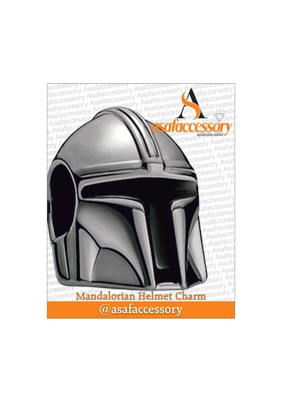 Star Wars Mandalorian Helmet Charm Kask Miğfer Charm Gümüş