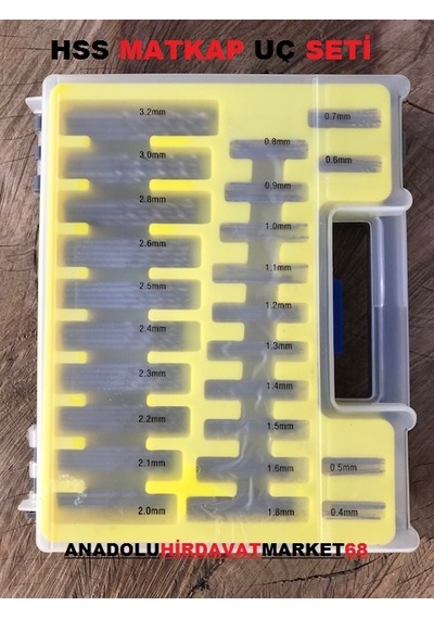Özs Hss Matkap Uç Seti Metal Delici Ahşap Delici 04Mm 150 Pcs