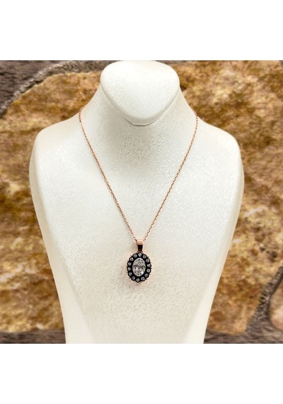 Elmas Montür Rosegold Oval Spor Gümüş Set Takım Rose Gold