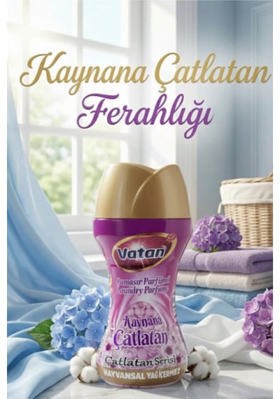Vatan Granül Çamaşır Parfümü Ve Yumuşatıcı Kaynana Çatlatan 3 X 210 Gr 3lü Set