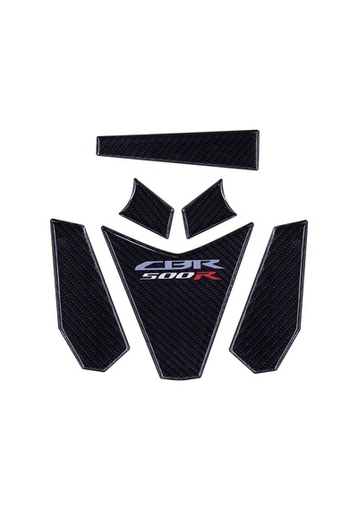 Honda Cbr500 Black 2025 İle Uyumlu Kaydırmaz 6d Karbon 20 Parça Tank Pad Seti Gc25 KARBON