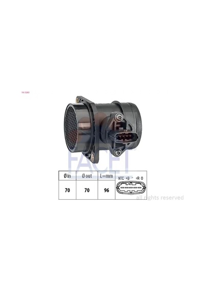 Hava Debimetresi - Fiat Stilo, Multipla, Strada, Marea, Palio - Facet-101283