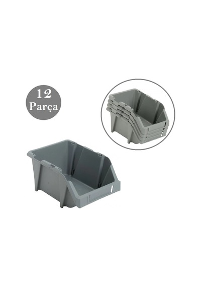 Venoa Dg40 Depo Raf Düzenleyici Parça Saklama Avadanlık Kutusu 12 Parça 490x310x200 Mm