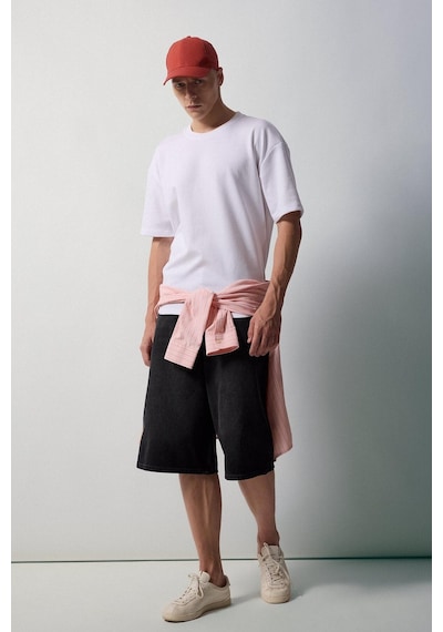 Defacto Super Baggy Fıt Siyah Bermuda Şort I3977ax26hsnm40 Siyah-nm40 Defacto Super Baggy Fıt Siyah Bermuda Şort I3977ax26hsnm40 Siyah-nm40