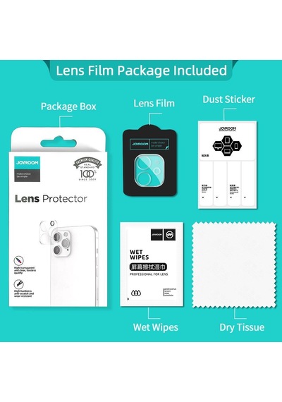 Joyroom PF728 Apple Uyumlu iPhone 12 Mini Kamera Lens Koruyucu