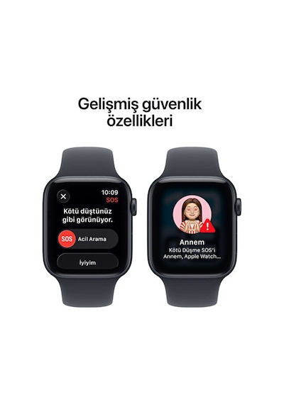Apple Watch SE 3 GPS + Cellular 44 MM Alüminyum Kasa S/M Akıllı Saat (Apple Türkiye Garantili)