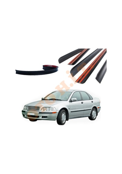 Volvo S40 97-04 Uyumlu Bagaj Üstü Spoiler Mat Siyah