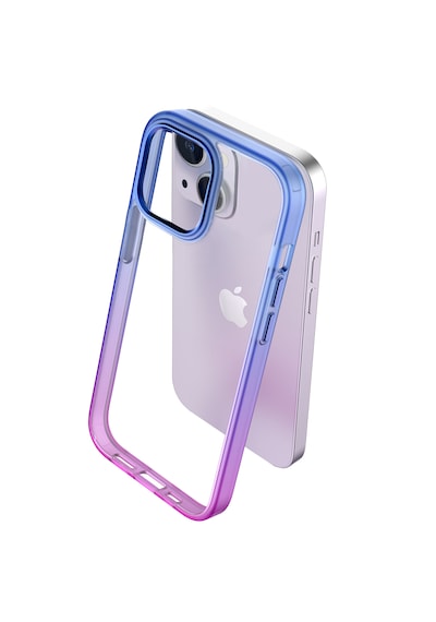 Apple Uyumlu iPhone Buff 13 Air Bumper Rainbow Kılıf Pink Blue