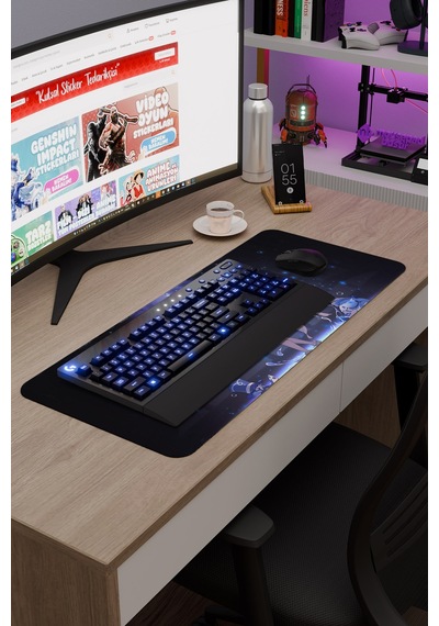 Furina Genshin Impact Anime Gacha V5 - 70x30 Xl Gaming Mouse Pad Fare Altlığı