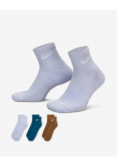 Nike Everyday Plus Destekli Antrenman Bilek Çorapları 3 Çift Sx6890-970 Cok Renklı