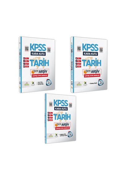 Kpss Tarihin Kara Kutusu 3 Cilt En Kapsamlı Çıkmış Soru Bankası Konu Özetli Dijital Çözümlü