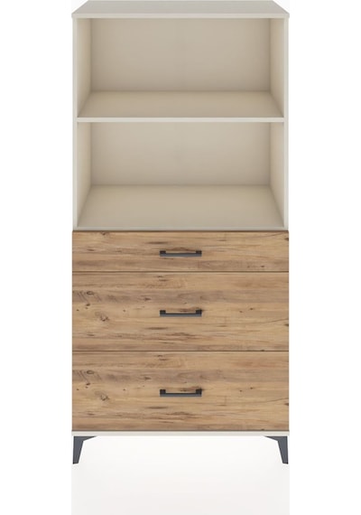 Hyperion Dolap 2 Raflı 3 Çekmeceli 88x44x182 Aytaşı-çam Aytaşı