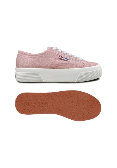 Superga 2740 Platform Lame Kadın Günlük Ayakkabı S6128sw-a1f-sp Bej Pembe