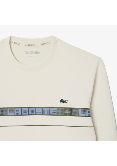 Lacoste Sh4767 Erkek Sweatshirt Krem