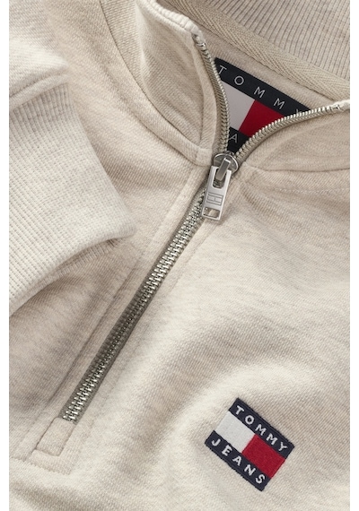 Tommy Hilfiger Erkek Beyaz Tjm Rlx Fermuarlı Sweatshırt Çok Renkli