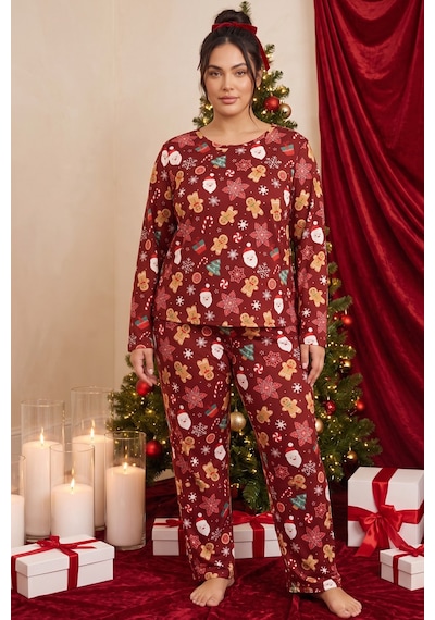 Siyah İnci Yılbaşı Temalı Desenli Termal Kumaşlı Ultra Soft Yumuşak Büyük Beden Battal Boy Örme Pijama Takımı 26226725 Bordo Siyah İnci Yılbaşı Temalı Desenli Termal Kumaşlı Ultra Soft Yumuşak Büyük Beden Battal Boy Örme Pijama Takımı 26226725 Bordo