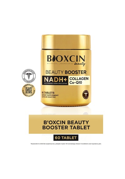 Bioxcin Beauty Booster 60 Tablet - Kolajen Nadh+ Co Q10 Glutatyon Biotin Astaksantin Resveratrol Hya Asit.