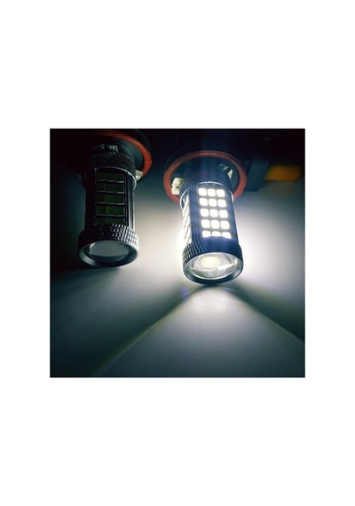 Femex Sis Led Ampul H8/11 2835 Chip 9w Led Ampul Beyaz 66smd Mercekli Ultra Parlak 6000k