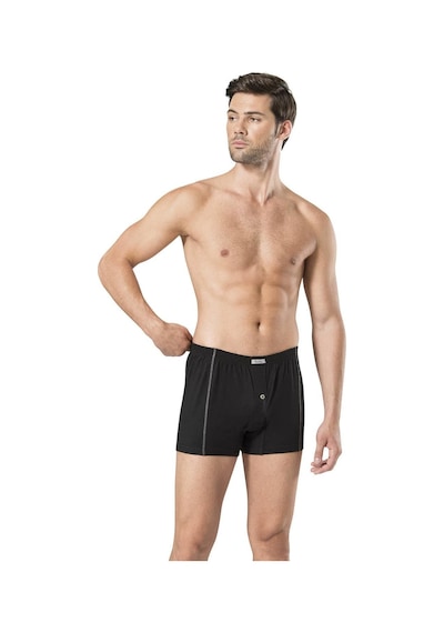 Pierre Cardin Erkek Penye Boxer 2'li L Siyah