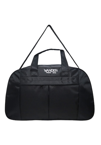 Bag Trend Bt Büyük Boy Seyahat Çantası İmperteks Kumaş Suya Dayanıklı 3 Gözlü Omuz Askılı Spor Ve Valiz Çantası Siyah