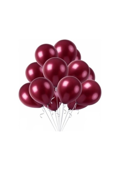 Metalik Bordo Balon 12 İnc