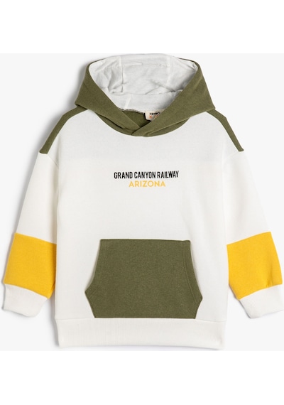 Koton Kapşonlu Sweatshirt Kanguru Cepli Yazı Baskılı Uzun Kollu Renk Bloklu Şardonlu Ekru 4wkb10246tk 4WKB10246TK010 Ekru Koton Kapşonlu Sweatshirt Kanguru Cepli Yazı Baskılı Uzun Kollu Renk Bloklu Şardonlu Ekru 4wkb10246tk 4WKB10246TK010 Ekru